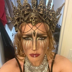 Skull Crown for Halloween, Cosplay, Costume Party, etc.